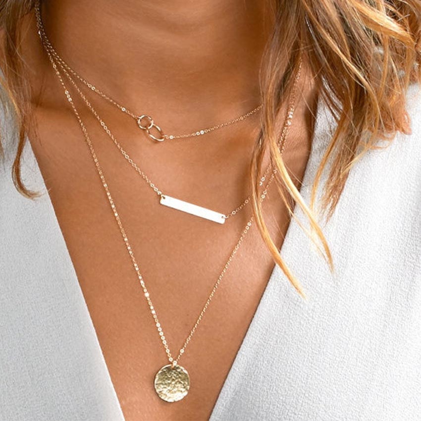 Gold Chain Multi-Layer Necklace