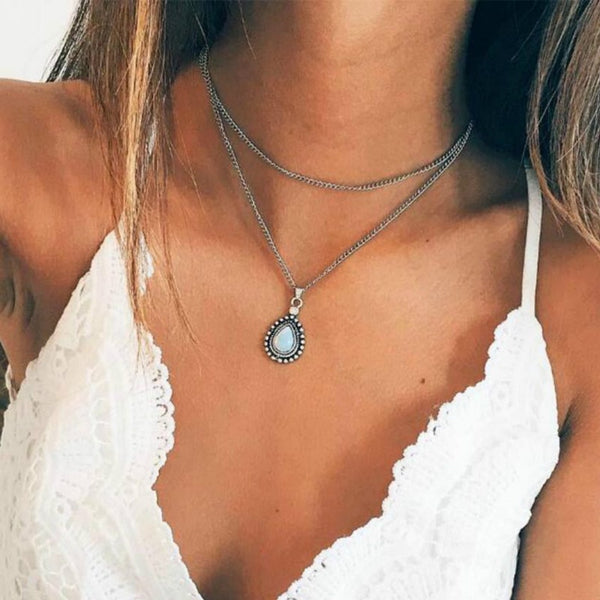 Boho Stone Necklace