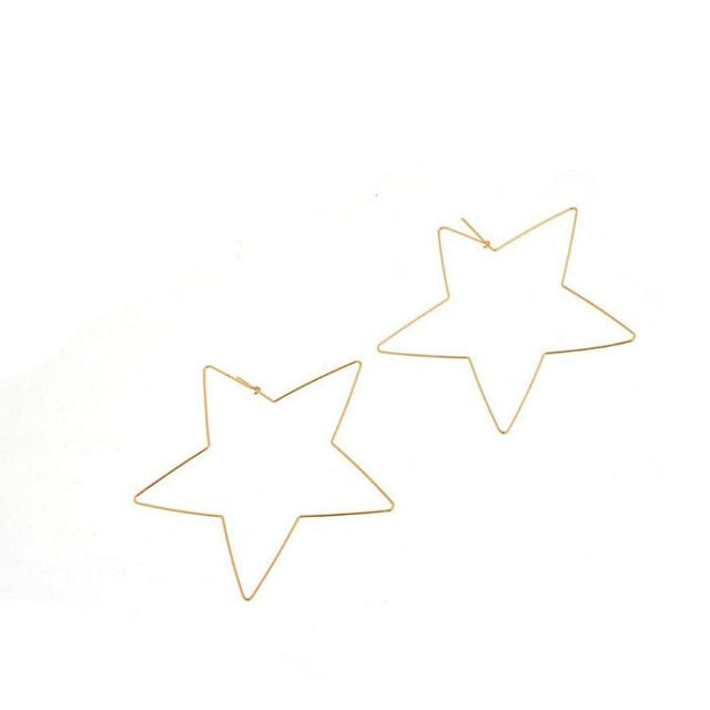Big Star Hoop Earrings