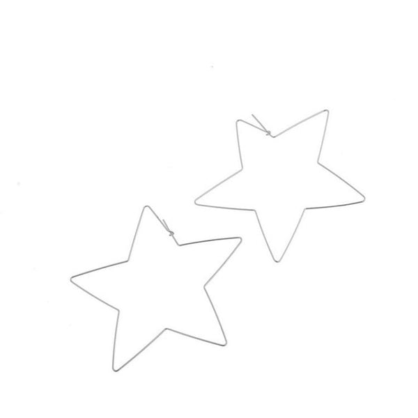 Big Star Hoop Earrings