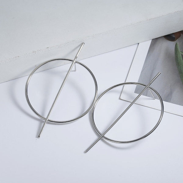 Round Alloy Earrings