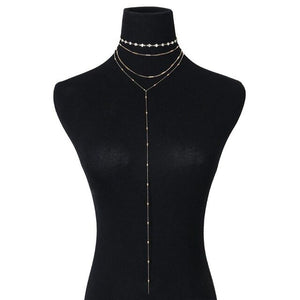 Multi-Layer Rhinestone Necklaces