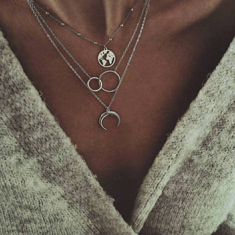 Retro Silver Necklace
