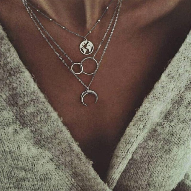 Retro Silver Necklace