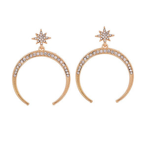 Retro Moon Earrings