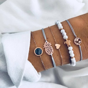 Bohemian Bracelet Set /5pcs