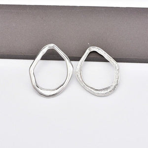 Silver Vintage Round Earrings