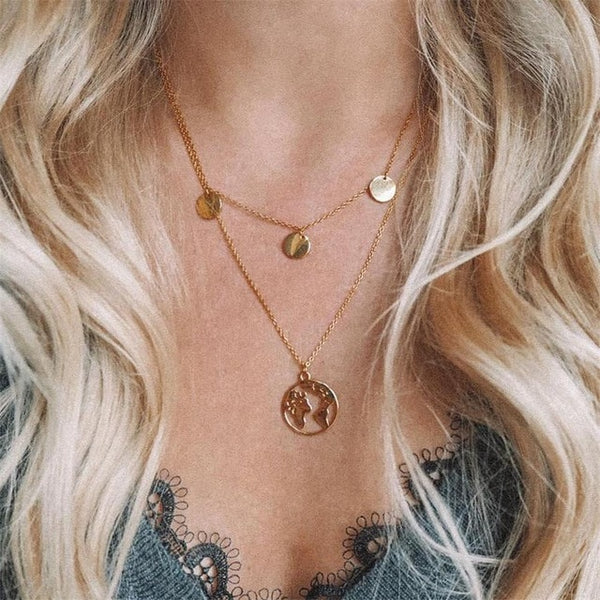Multi-Layer Moon Necklace