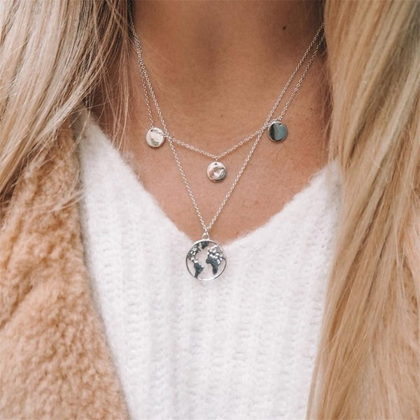 Multi-Layer Moon Necklace