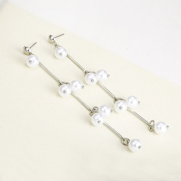 Pearl Long Earrings