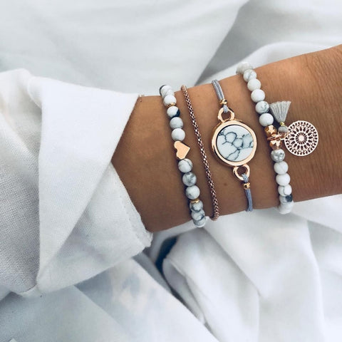Bohemian Bracelet Set /4pcs