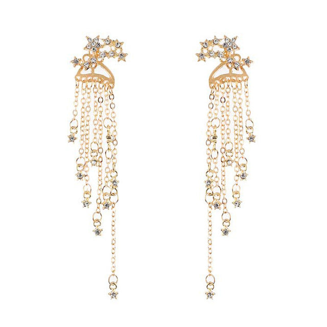 Crystal Chain Earrings