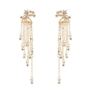 Crystal Chain Earrings