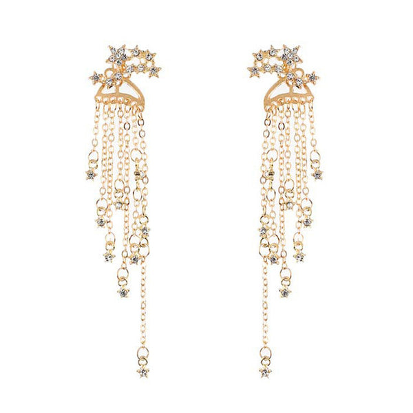 Crystal Chain Earrings