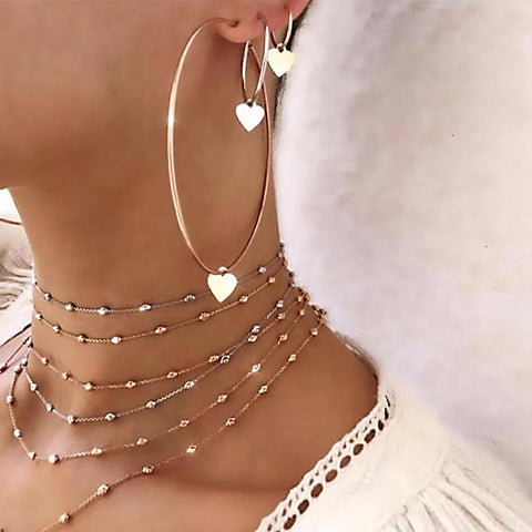 Gold Earrings /3pcs