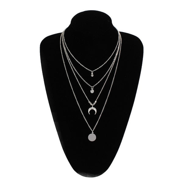 Gold Color Bohemian Multi-Layer Necklace