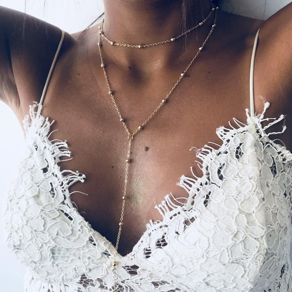 Gold Color Bohemian Multi-Layer Necklace