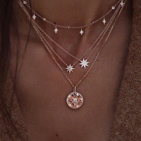 Star Multi-Layer Necklaces