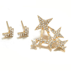 Crystal Arrow Stars Earrings