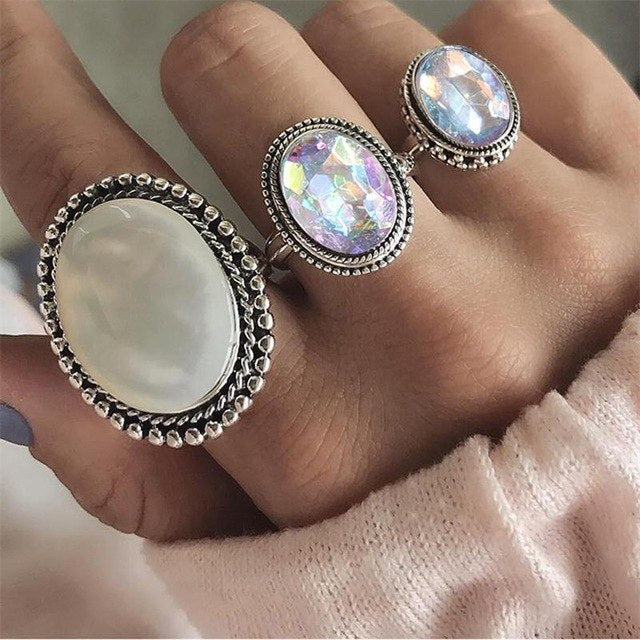 Silver Ring Set /3pcs