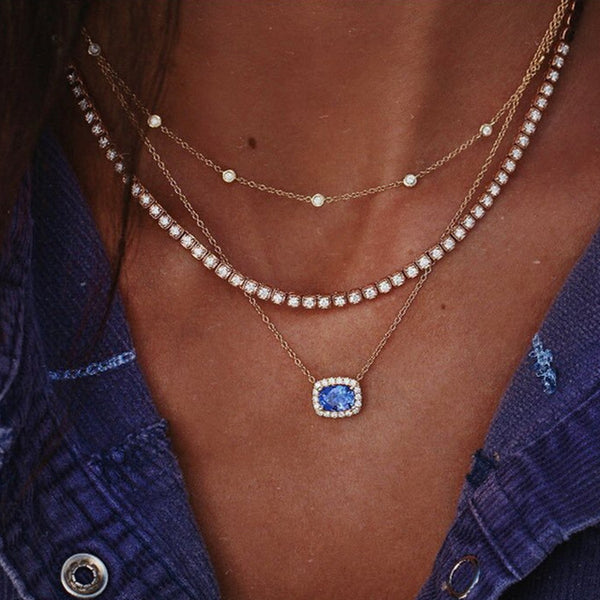 Crystal Multi-Layer Necklace