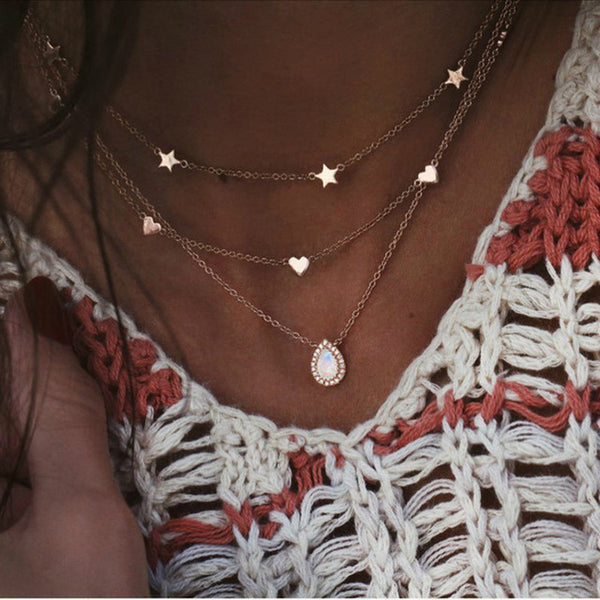 Crystal Multi-Layer Necklace