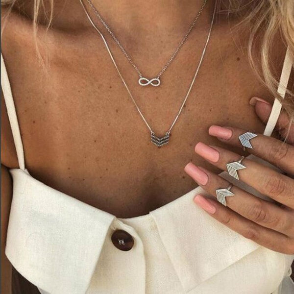 Crystal Multi-Layer Necklace