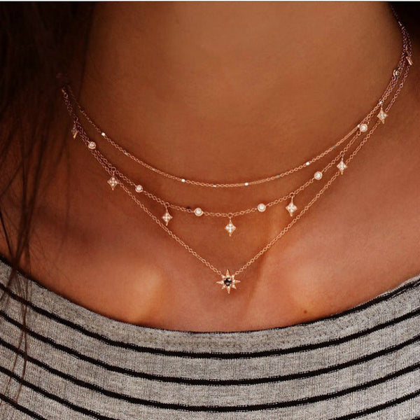 Crystal Multi-Layer Necklace