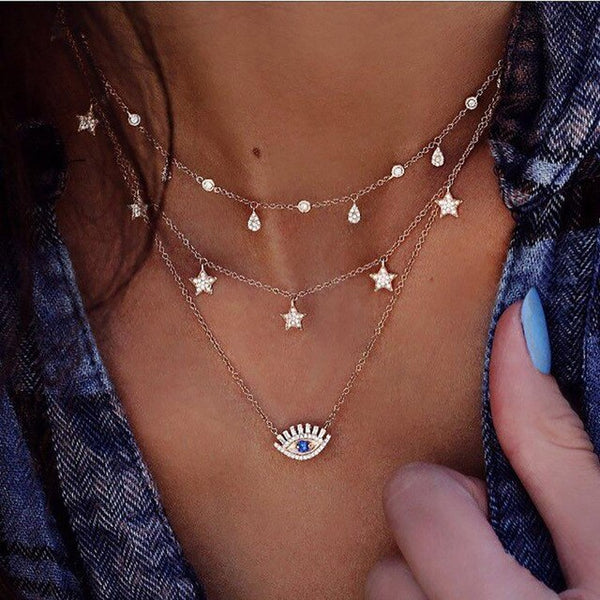 Crystal Multi-Layer Necklace